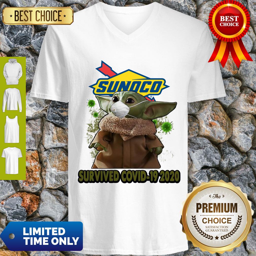 Baby Yoda Mask Sunoco Survived COVID-19 2020 Shirt