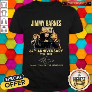 Jimmy Barnes 64th Anniversary 1956 2020 Thank You For The Memories Shirt
