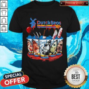 Official Dutch Bros Coffee Face Horror Character Shirt