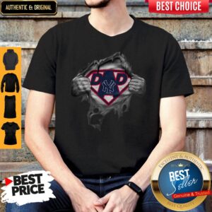 Awesome Blood Inside Me Dad New York Yankees Logo Shirt
