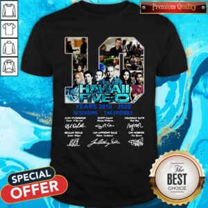 Hawaii Five O 10 Years 2010 2020 Signatures Shirt