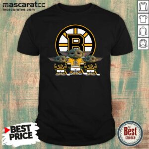 Perfect Baby Yoda Playing Boston Bruins Hockey Shirt