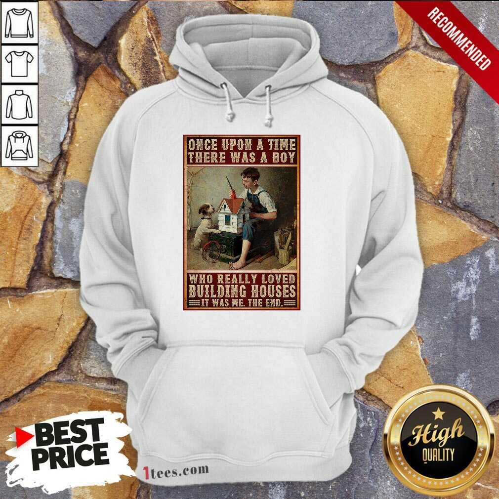A Boy And Dog Building Houses Poster Shirt