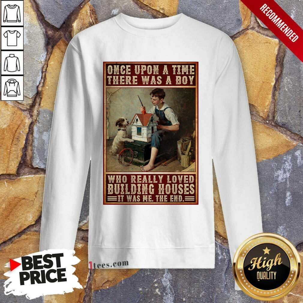 A Boy And Dog Building Houses Poster Shirt
