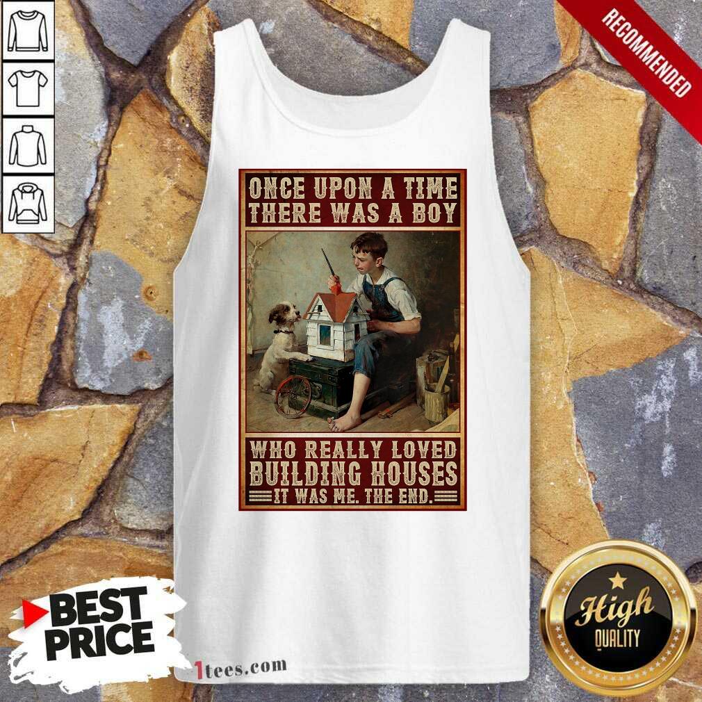 A Boy And Dog Building Houses Poster Shirt