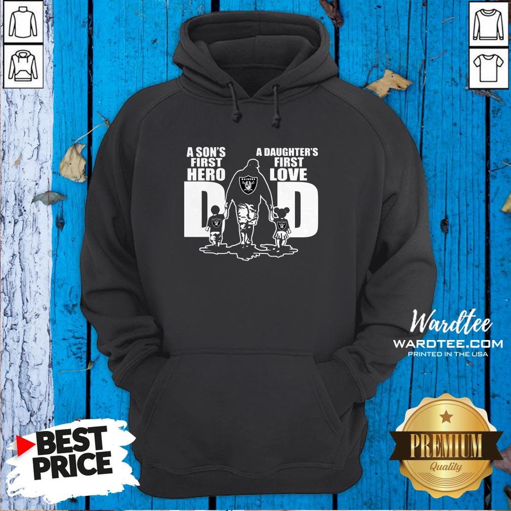 A Son’s First Hero A Daughter’s First Love Oklahoma Raiders Shirt