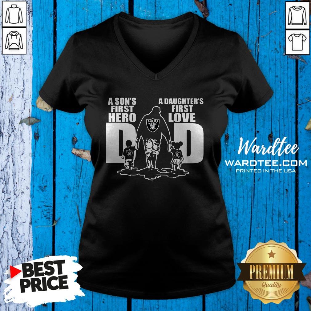 A Son’s First Hero A Daughter’s First Love Oklahoma Raiders Shirt