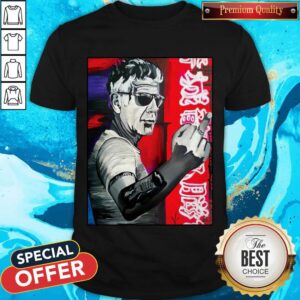 Premium Anthony Bourdain Fuck Middle Finger Shirt