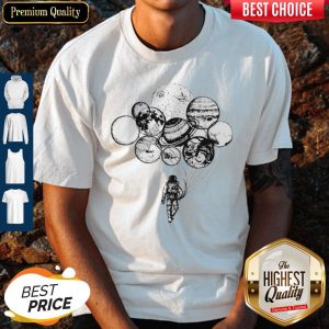 Awesome Astronaut Planet Solar Balloon Shirt