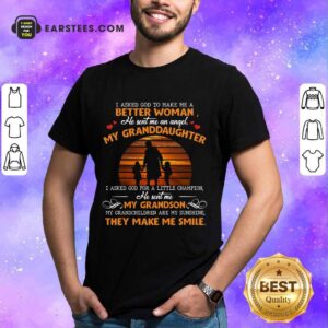 Top My Granddaughter My Grandson Smile Shirt