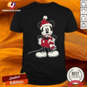 Love Mickey Mouse Santa Hat Merry Christmas Shirt