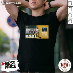 Pretty Green Bay Packers Aaron Rodgers Offensive Player Of The Month 2021 Shirt