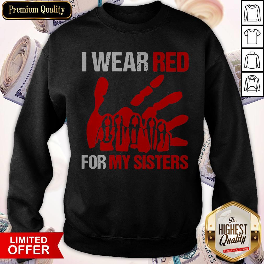 Top I Wear Red For My Sister Shirt