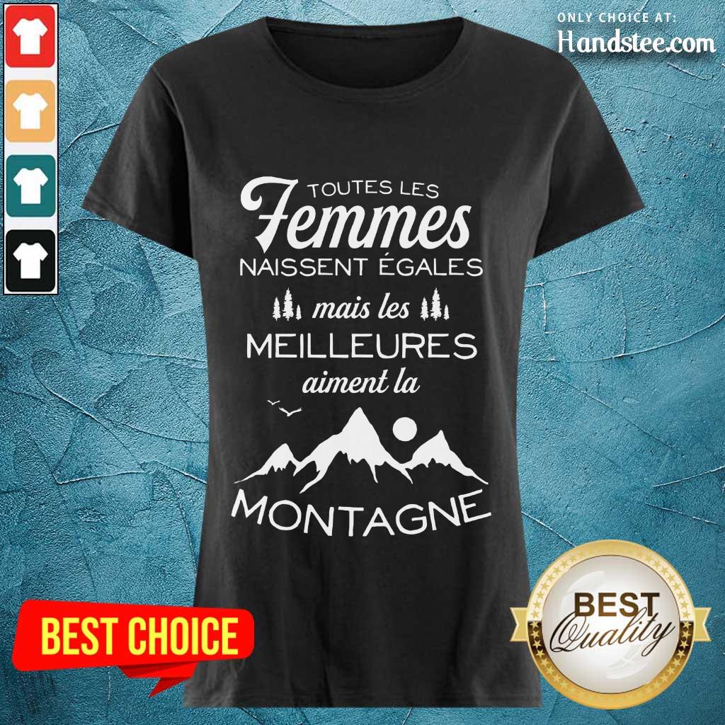 Amused Femmes Meilleures Montagne Shirt