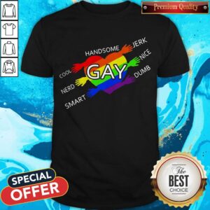 Nice Handsome Gay Cool Jerk Nerd Nice Smart Dumb Shirt
