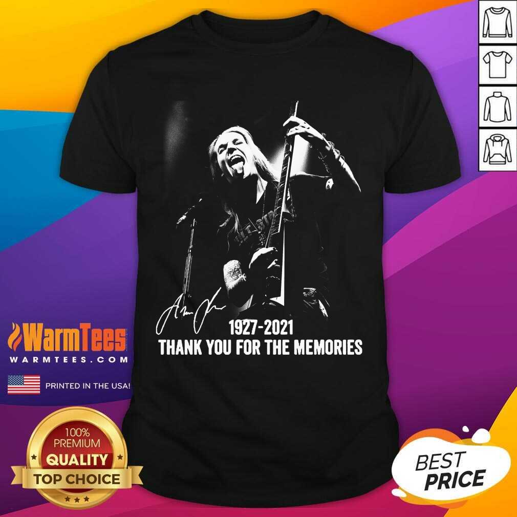 Awesome Alexi Laiho 1927 2021 Thank You For The Memories Signature Shirt