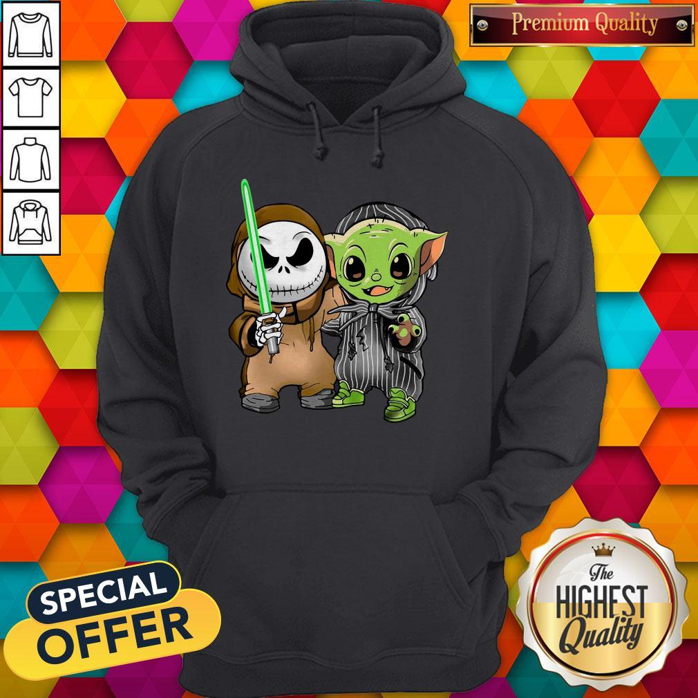 Awesome Baby Yoda And Jack Skellington Shirt