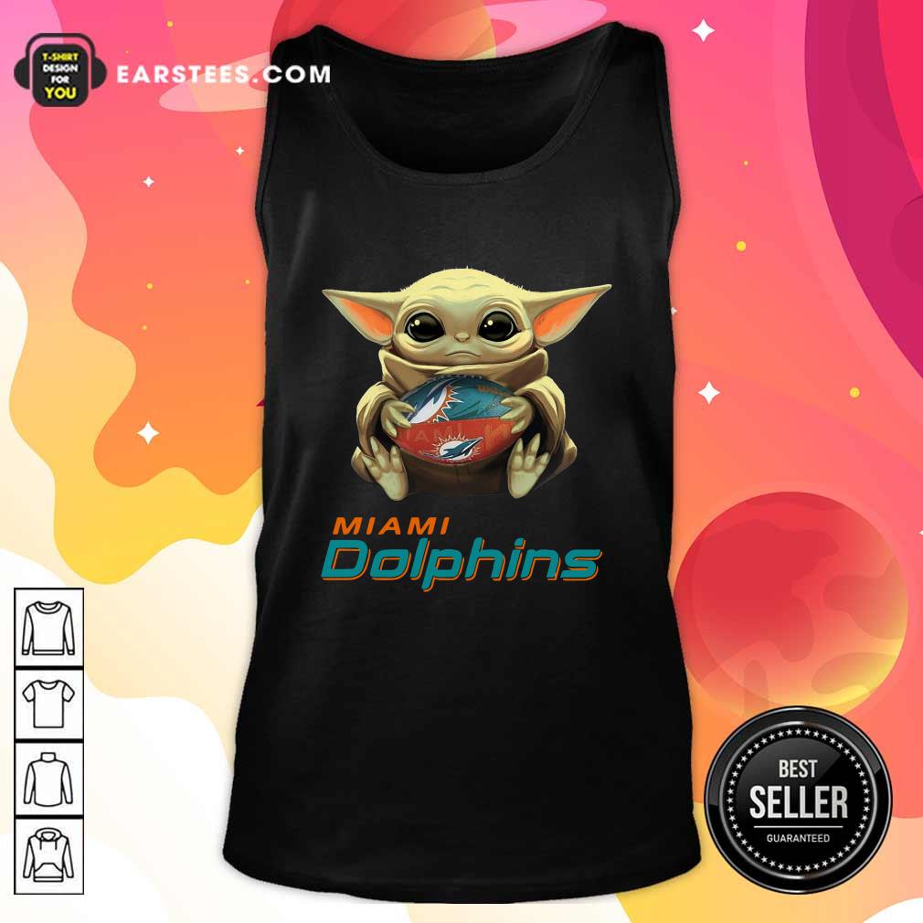 Awesome Baby Yoda Hug Miami Dolphins Football Shirt