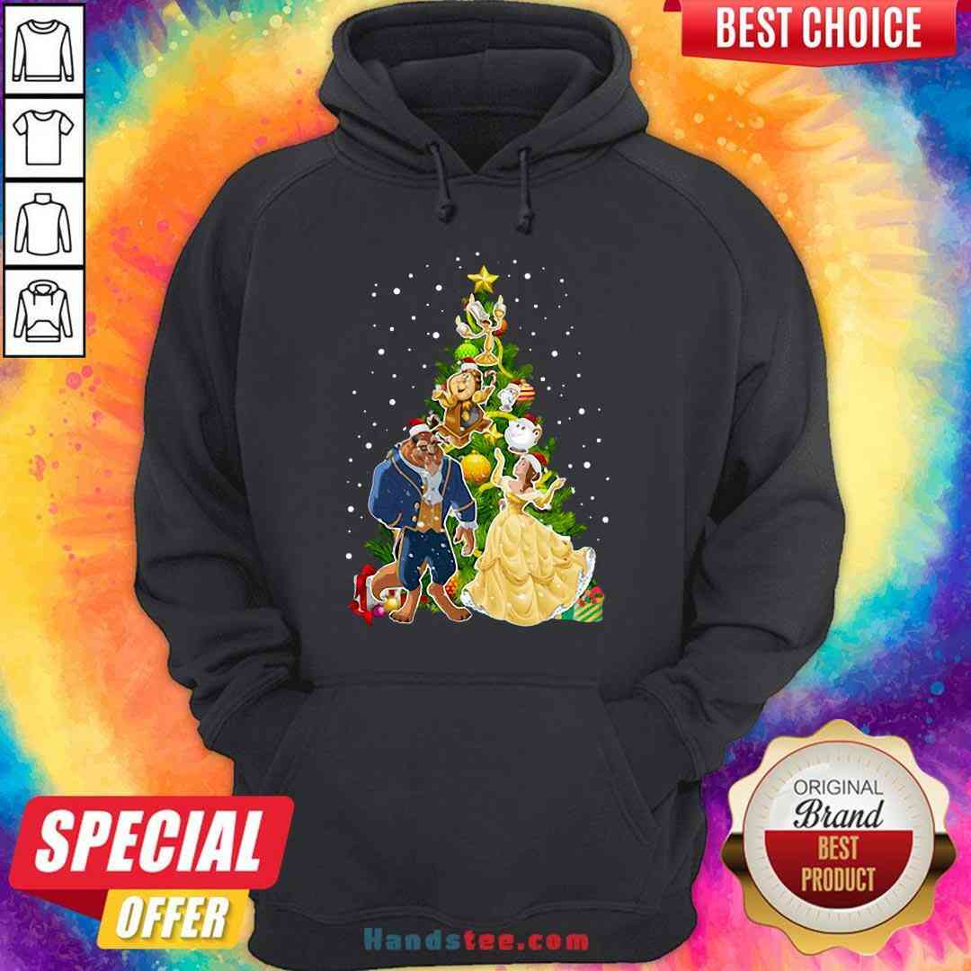 Awesome Beauty And The Beast Christmas Tree Shirt