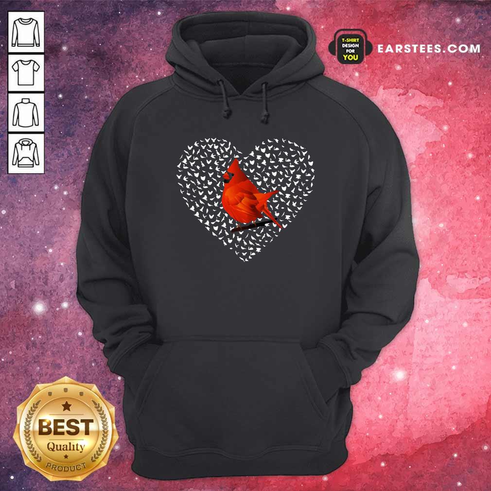 Awesome Cardinal Heart Personalized Shirt