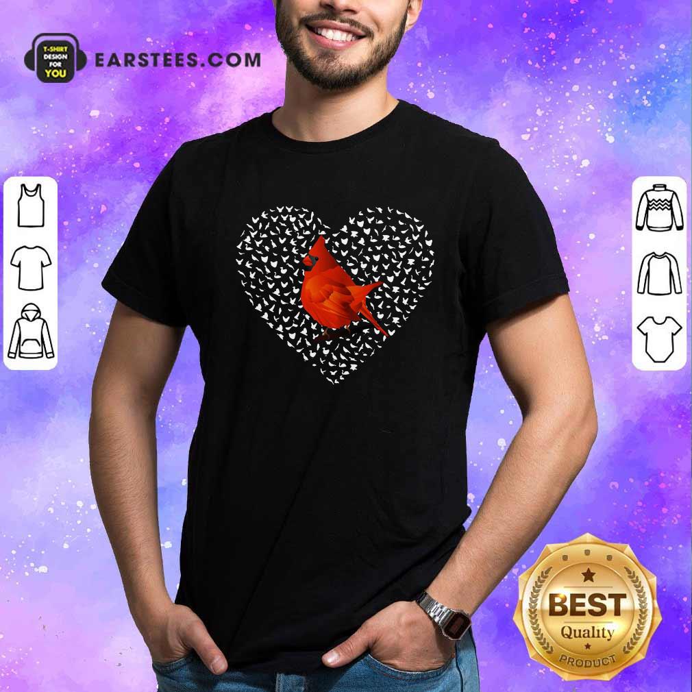 Awesome Cardinal Heart Personalized Shirt