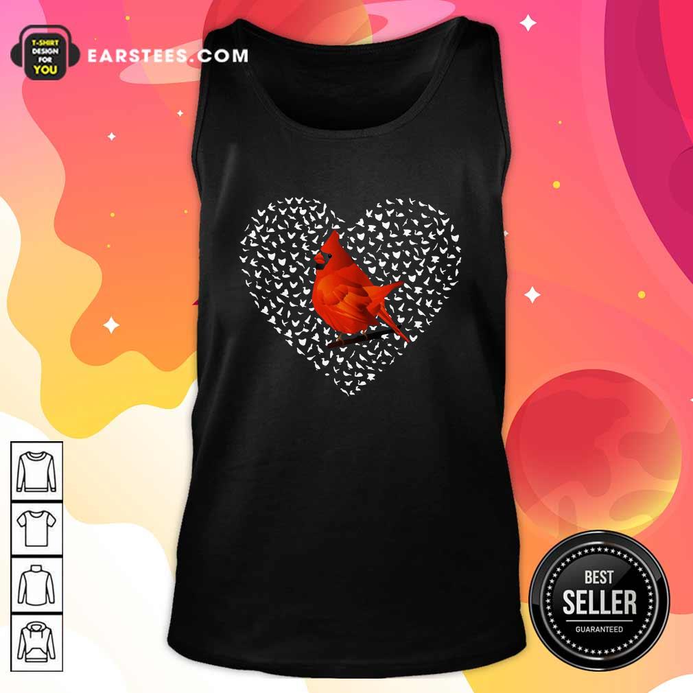 Awesome Cardinal Heart Personalized Shirt