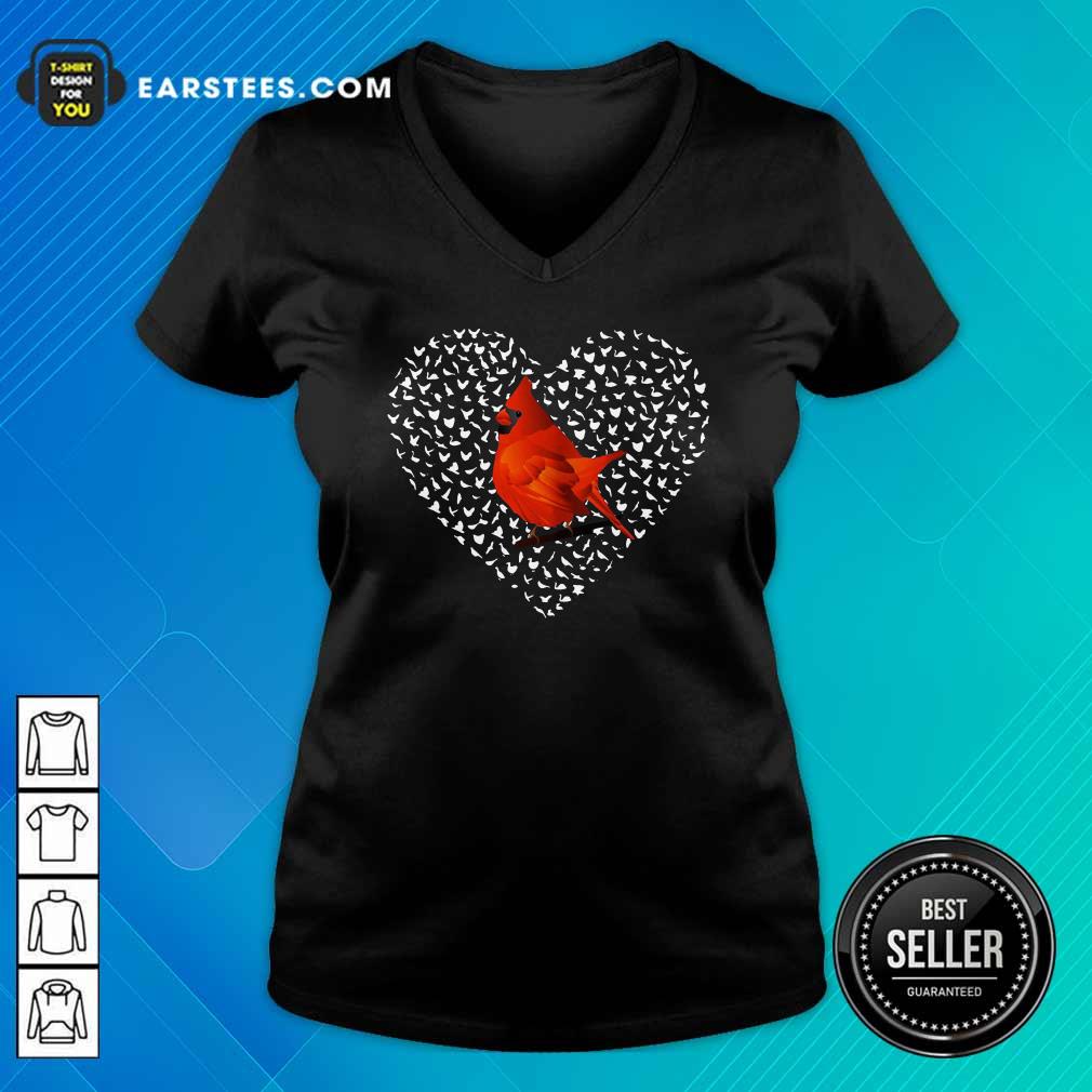 Awesome Cardinal Heart Personalized Shirt