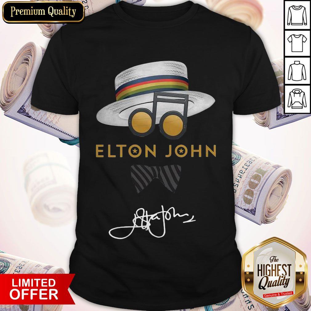 Awesome Elton John Hat Signature Shirt