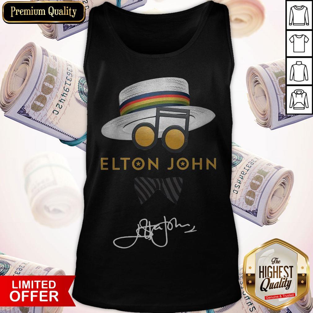 Awesome Elton John Hat Signature Shirt