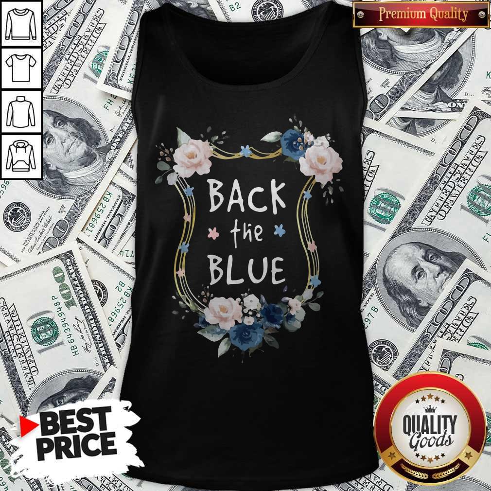 Awesome Flower Back The Blue Shirt