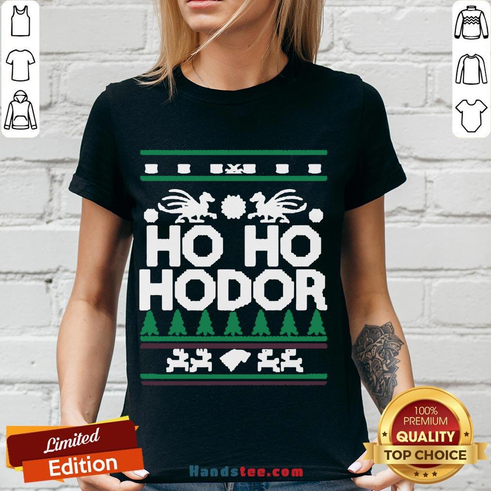 Awesome Ho Ho Hodor Ugly Christmas Shirt