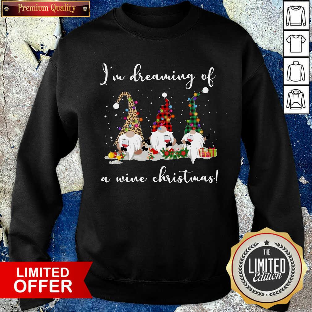 Awesome Im Dreaming Of A Wine Christmas Shirt