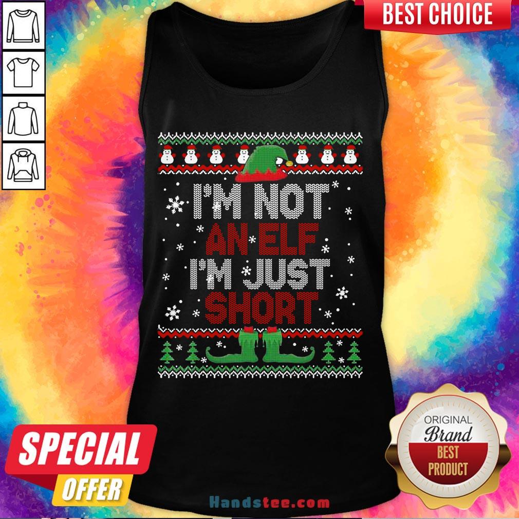 Awesome I’m Not An Elf I’m Just Short Funny Christmas Gift Ugly T-Shirt