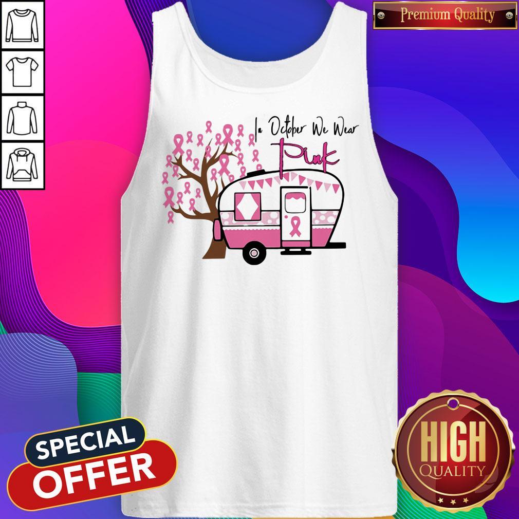 Awesome In October We Wear Pink Vans Tree Shirt