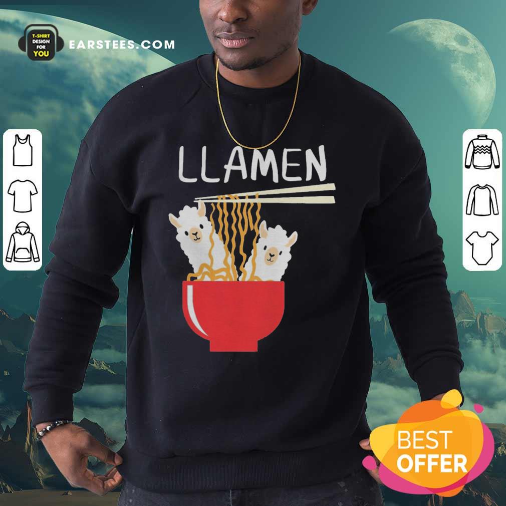 Awesome Llama Eat Llamen Shirt