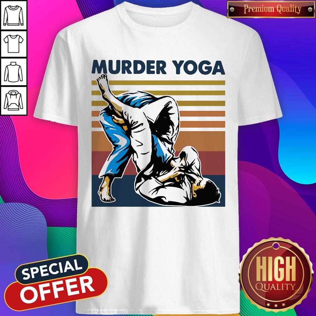 Awesome Murder Yoga Vintage Retro Shirt