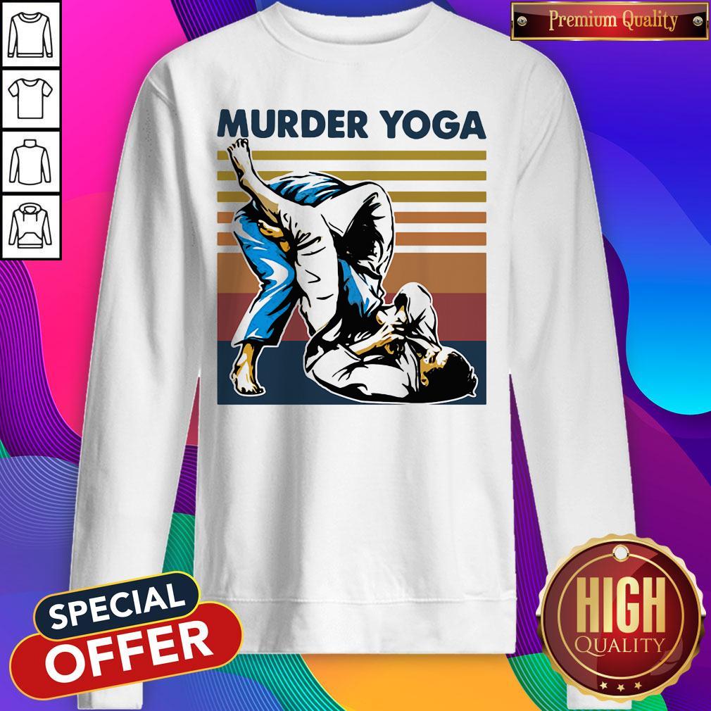 Awesome Murder Yoga Vintage Retro Shirt
