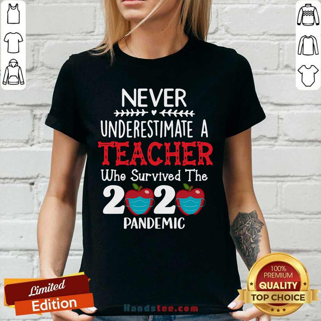 Awesome Never Underestimate A Teacher Who Survived The 2020 Pandemic Shirt