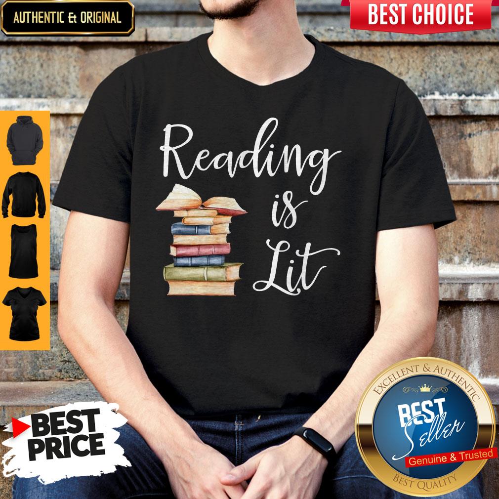 Awesome Reading Is Lit Book Shirt