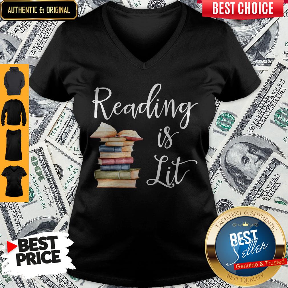 Awesome Reading Is Lit Book Shirt
