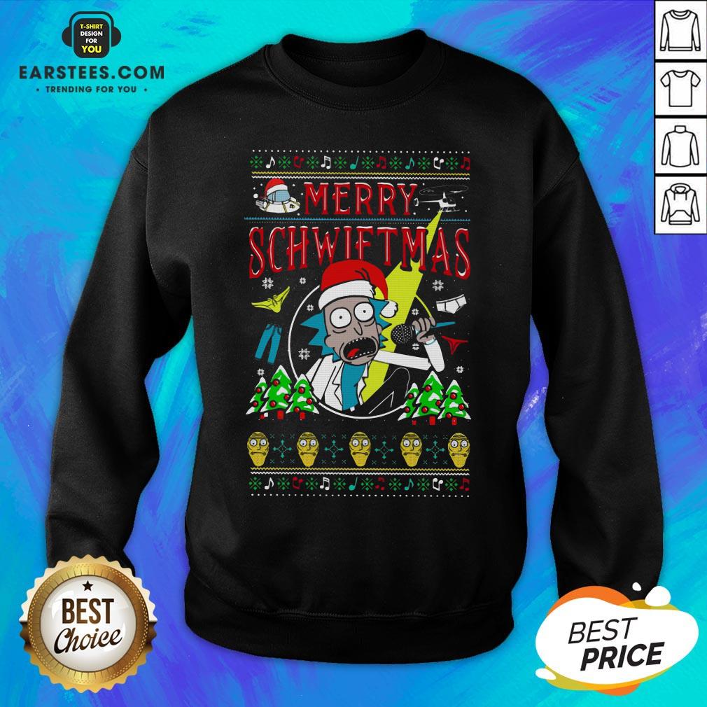 Awesome Rick And Morty Merry Schwiftmas Christmas Shirt