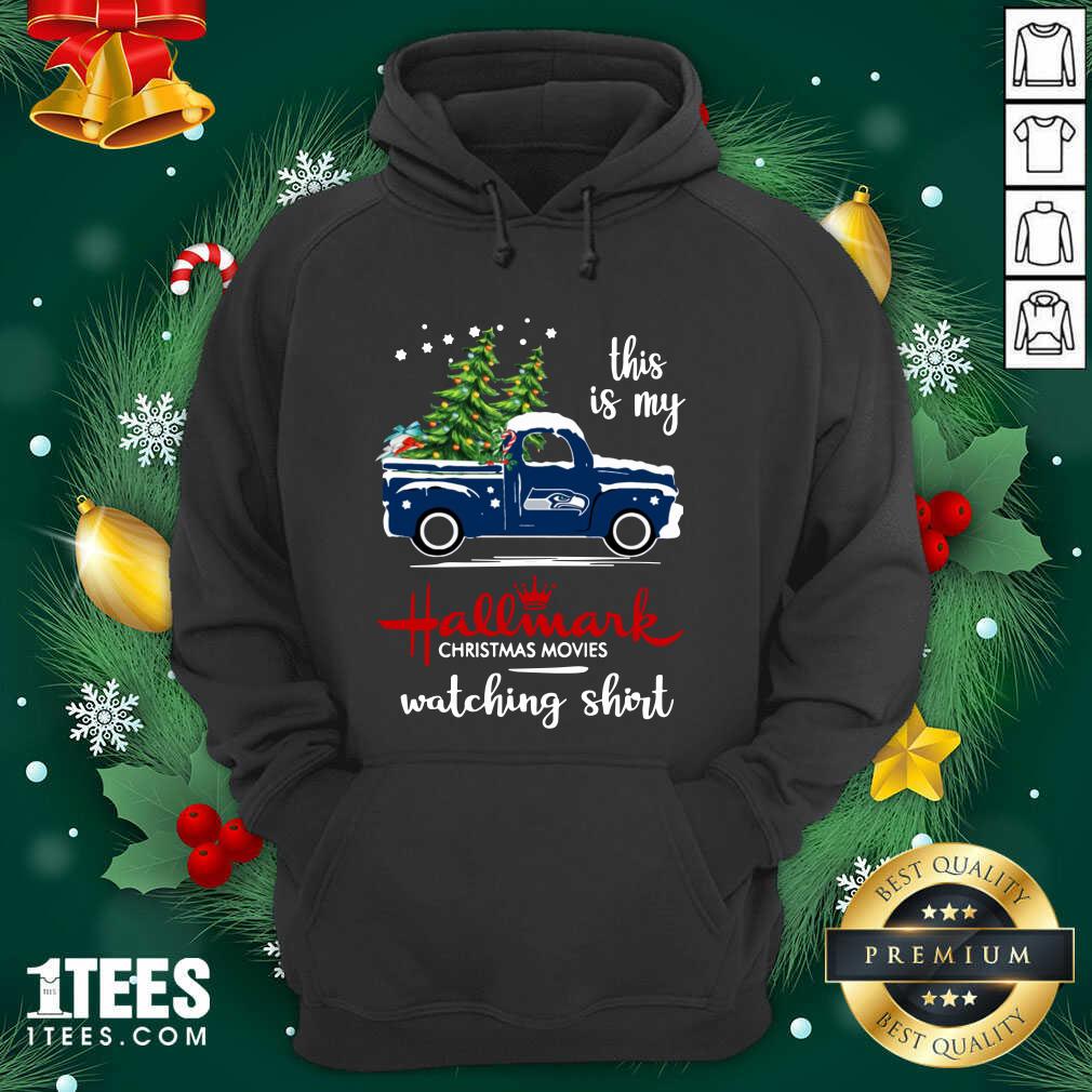 Awesome Seattle Seahawks This Is My Hallmark Christmas Movies Watching Shirt