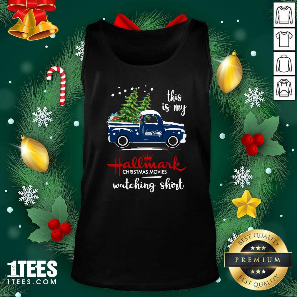 Awesome Seattle Seahawks This Is My Hallmark Christmas Movies Watching Shirt