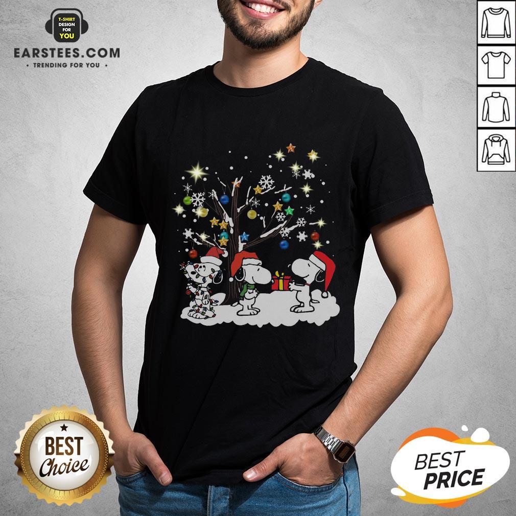 Awesome Snoopy Santa Happy Light Christmas 2020 Shirt