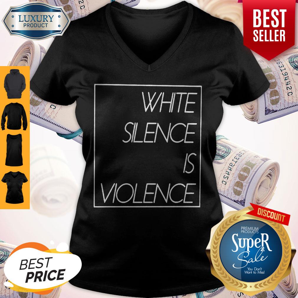 Awesome White Silence Is Violence Shirt