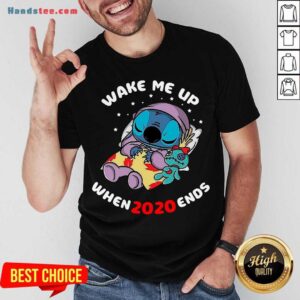 Premium Stitch Wake Me Up When 2020 Ends Shirt