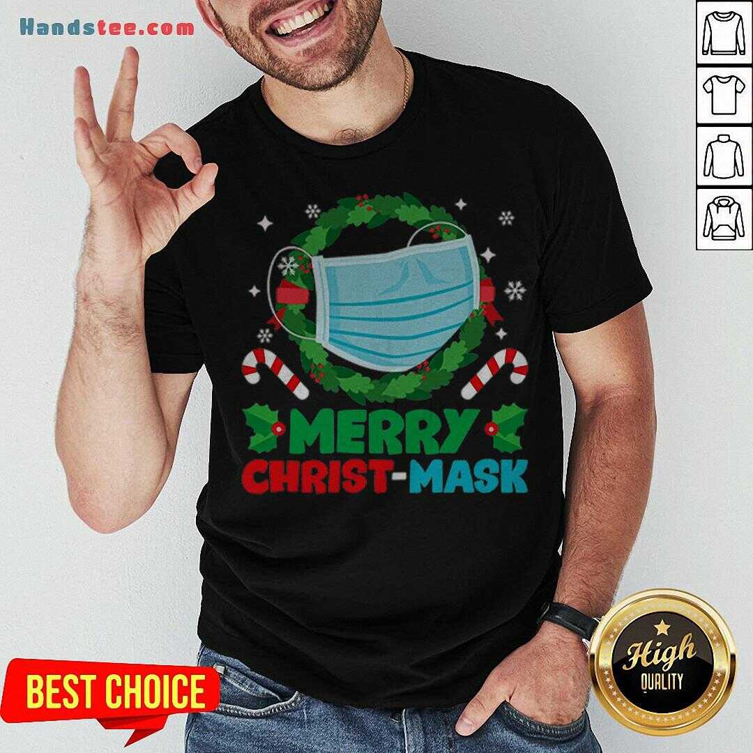 Cute Merry Christmask Christmas Pajama Shirt