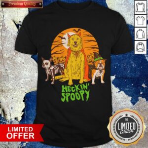 Heckin' Spoopy Bulldogs Golden Retriever Dogs Halloween Shirt