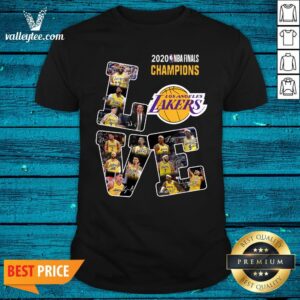 Good Love Los Angeles Lakers 2020 Nba Finals Champions Signatures Shirt