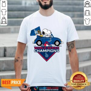 Love Snoopy And Woodstock Los Angeles Dodgers World Series Champions Shirt